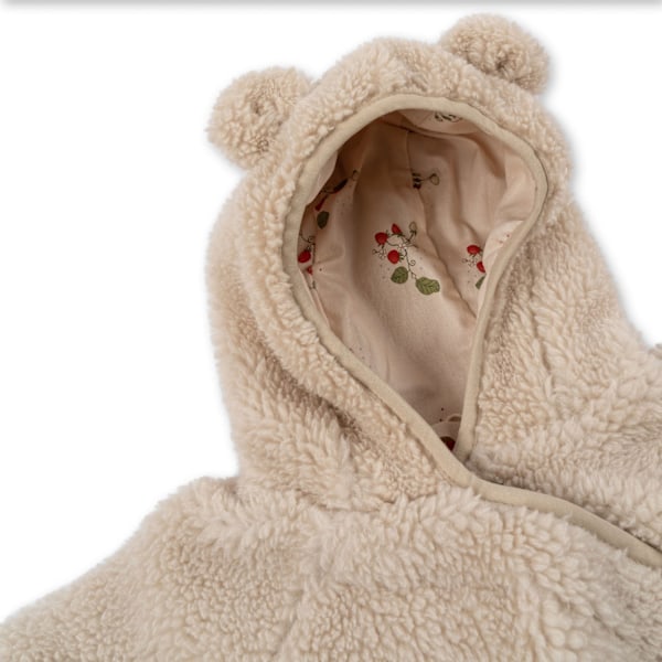 Grizz Teddyoverall Creme, Størrelse 6 måneder - Konges Sløjd Multicolor