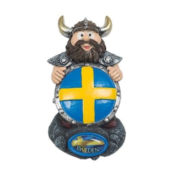 Sverige Souvenir Magnet Viking med Sköld