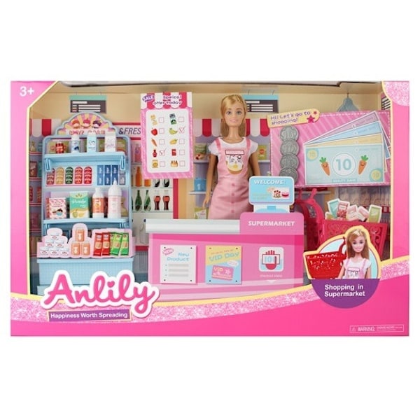 Anlily Docka & Shoppingset