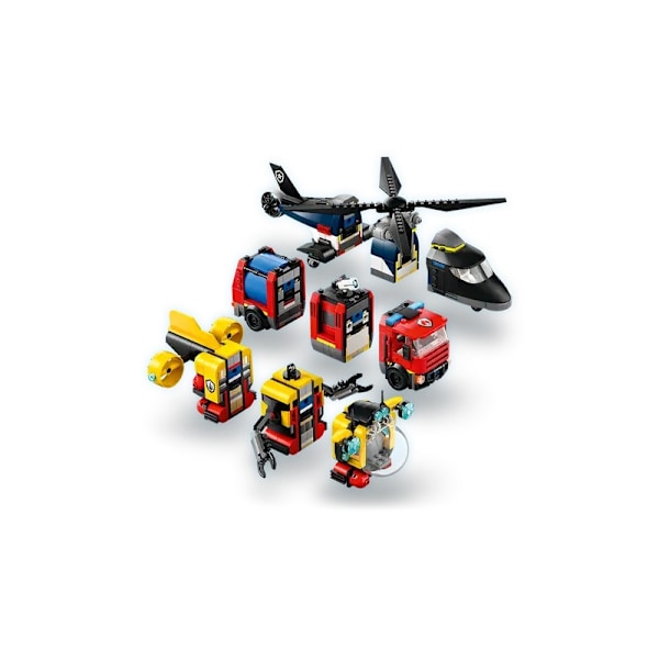 Lego City 60462 Helikopter, brandbil och ubåt
