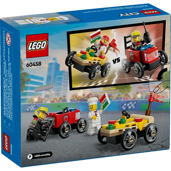 Lego City 60458 Pizzabil mot brandbil racingpaket