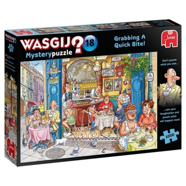Jumbo Wasgij Mystery Grabbing A Quick Bite Puzzle 1000 Pieces
