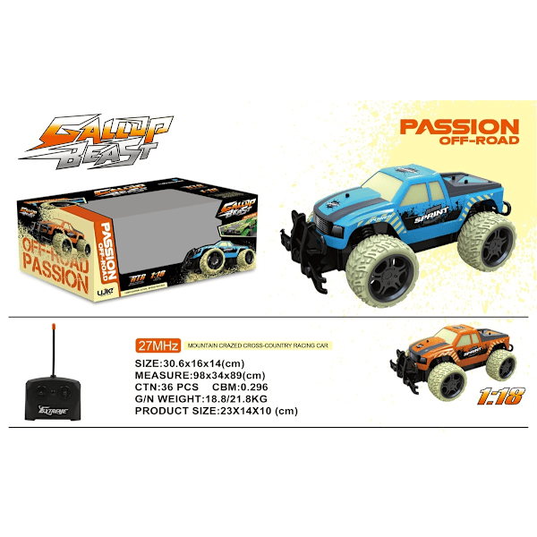 Radio-ohjattu Gallop Beast Passion -maastoauto Multicolor