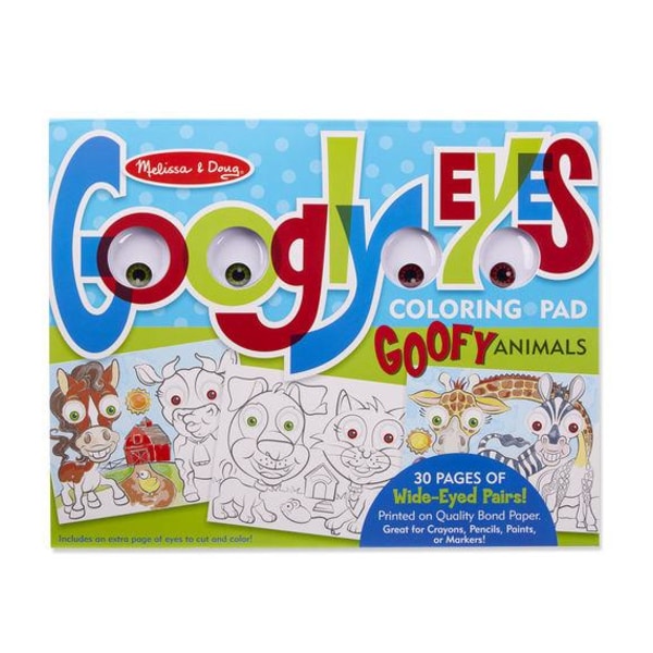 Googly Eyes målarbok, Djur - Melissa & Doug