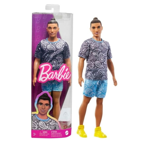 Barbie Fashionista Ken med paisleymönstrad T-shirt