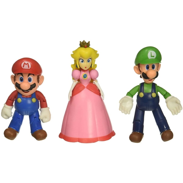 Super Mario, Mushroom Kingdom Diorama, 3-Pack