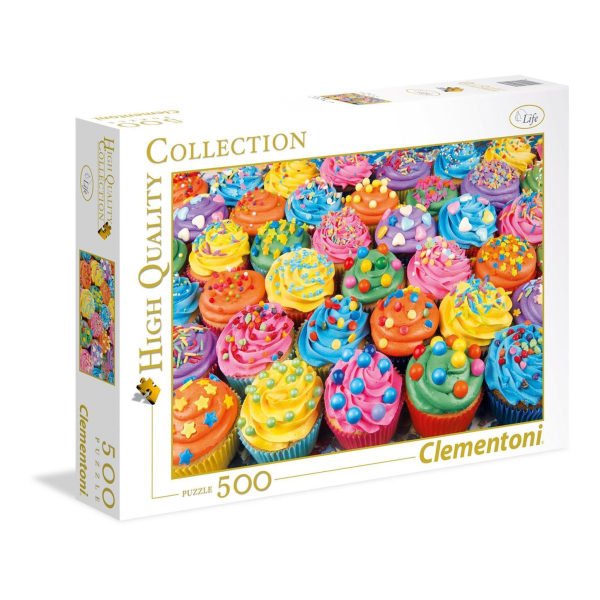 Clementoni High Quality Collection Puslespil Farverige Cupcakes,