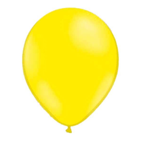 Latexballoner Lysegul 10-Pak, 30 cm - Ballonkongen
