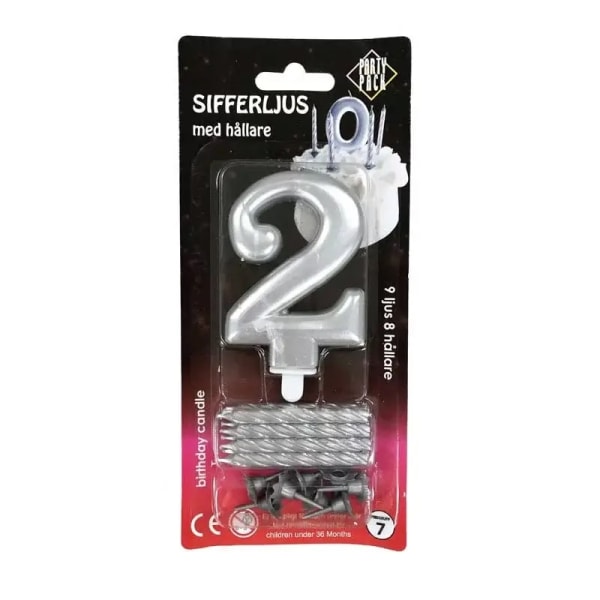 Gaggs Party Pack Sifferljus 2 Silver