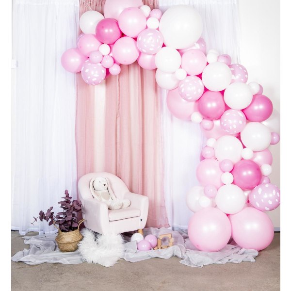 Balloon Arch Baby Pink - Ilmapallokuningas