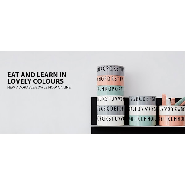 Aamiais-, lounas- ja illalliskulhot 3 kpl Vihreä - Design Letters