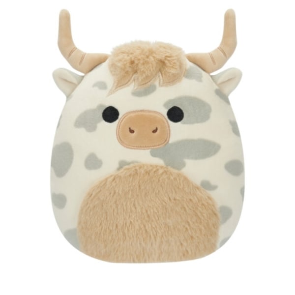 Squishmallows Borsa the Grey Spotted Highland Cow, 19 cm