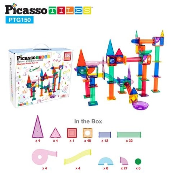 Picasso-Tiles 150-bit kuglebane Nature