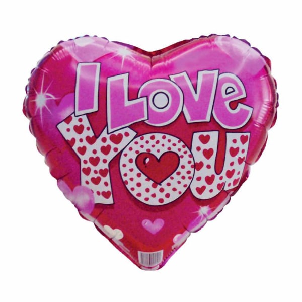 Gaggs Folieballonhjerte I Love You, 45 cm