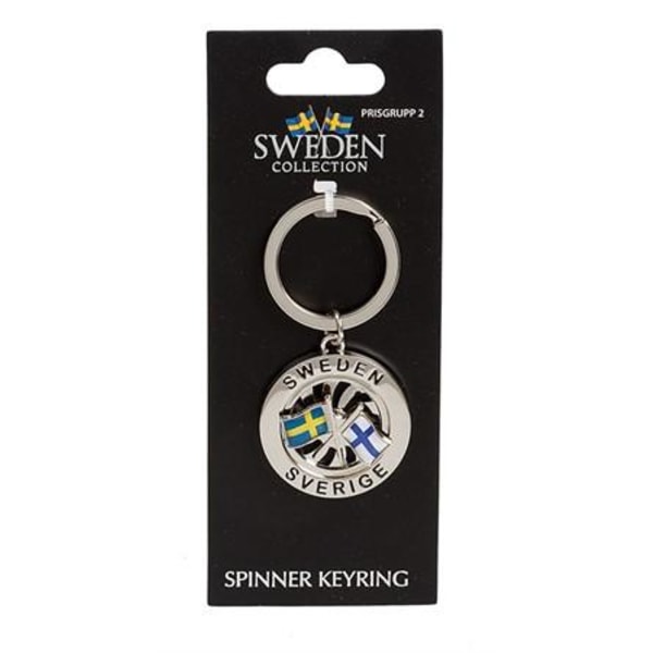 Sverige Souvenir Venskab nøglering Sverige/Finland