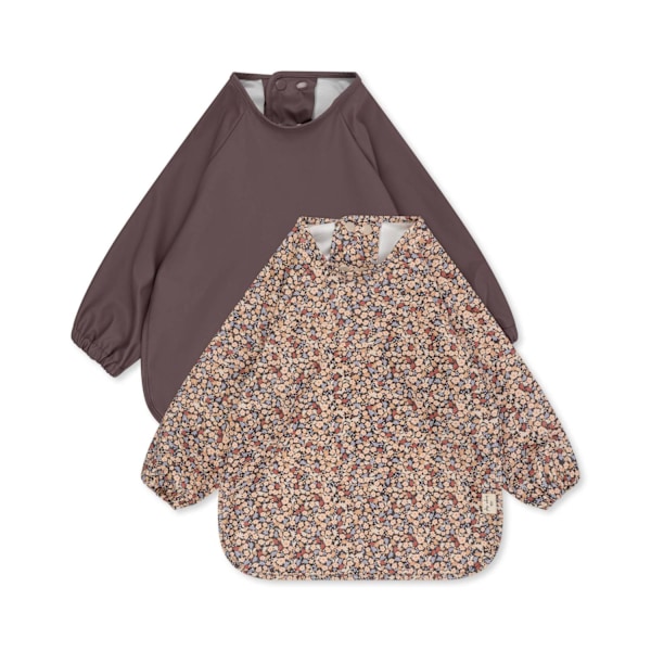 Bib with Arm 2-Pack, Toulouse / Sparrow - Konges Sløjd Multicolor