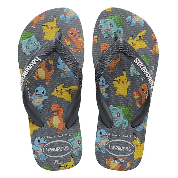 Havaianas Varvastossut Lasten Top Pokemon Grey 27.28