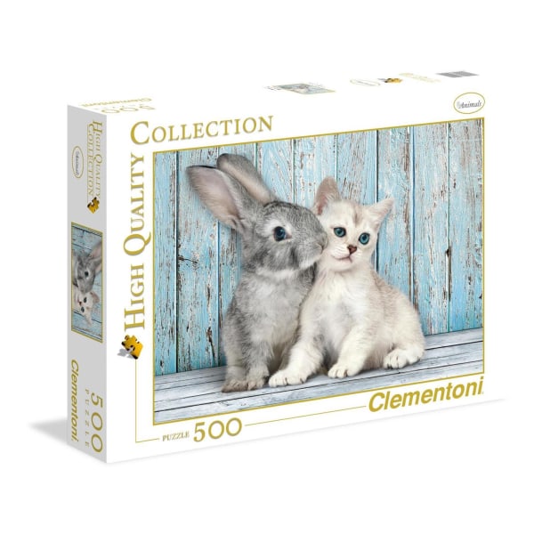 Clementoni High Quality Collection Puzzle Cat & Rabbit, 500 bitt