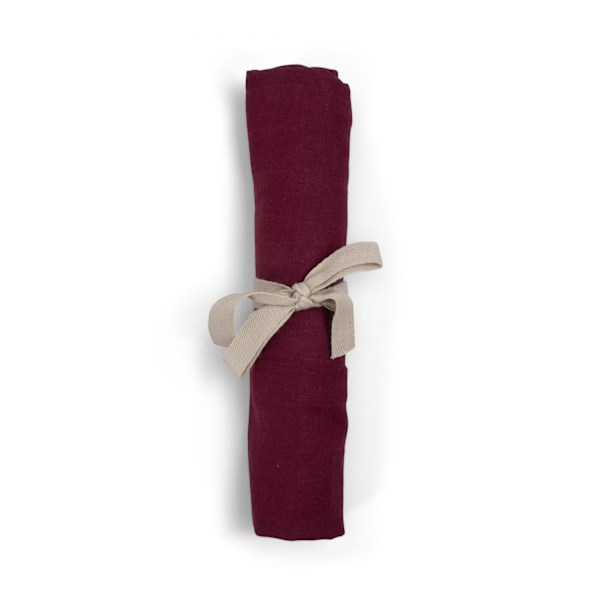 Muslin Snuttefilt Deeply Red - Filibabba