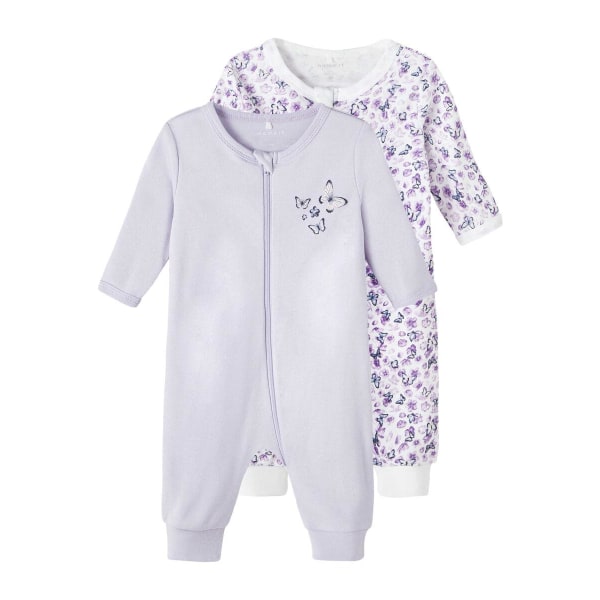 Name it Baby Pyjamas 2 kpl Purple, koko 56