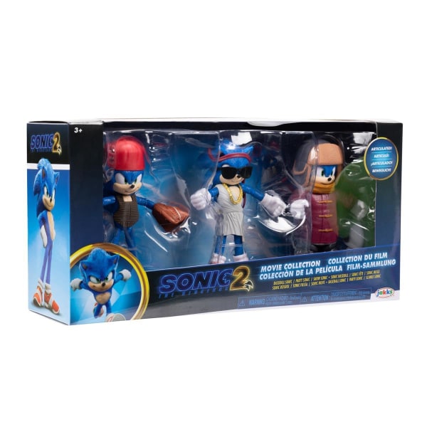 Sonic movie 2 Articlated Figure Pack 3-pack