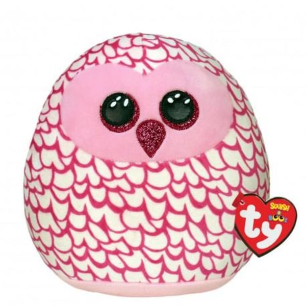 TY Fyldt Squish Pinky Owl, 35 cm