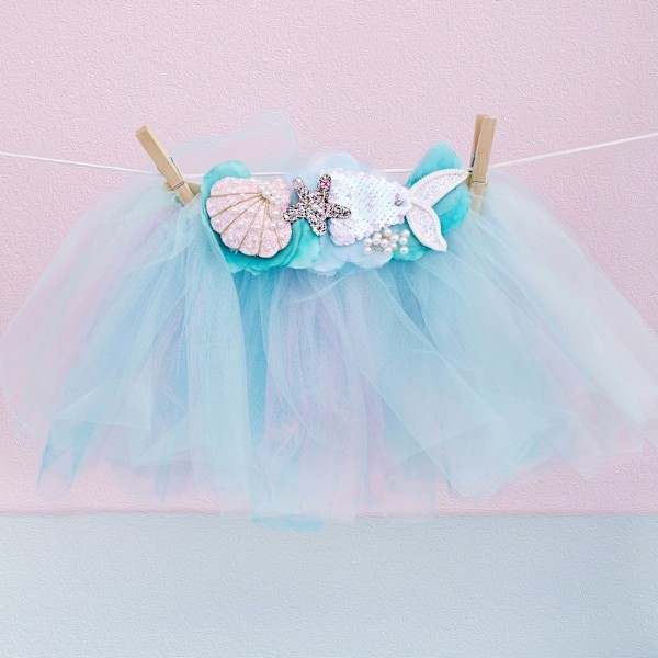 Tutu Skirt Mermalicious, 4-6 vuotta - Great Pretenders Multicolor