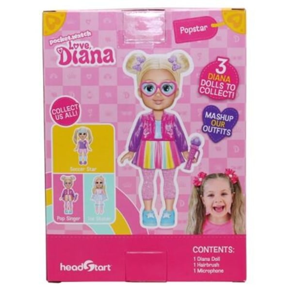 Love Diana S2 15 cm Dukke, Popstar