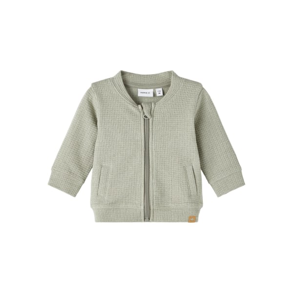 Name it Baby Boy Sweat Cardigan Sage, Storlek 50 multifärg