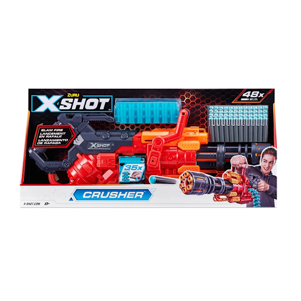 Zuru X-Shot Excel Crusher Foam Dart Blaster sis. 48 nuolet