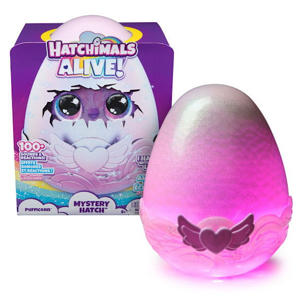 Hatchimals Alive Secret Hatch Pufficorn, 1 st