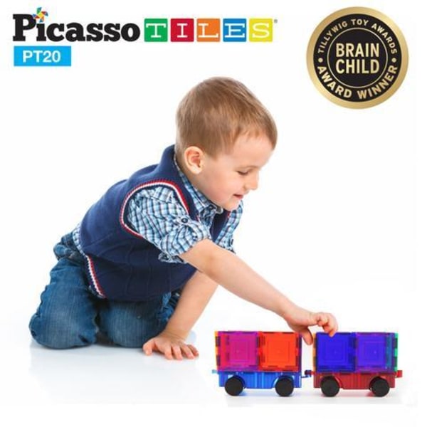 Picasso-Tiles Auto Truck Set 2 bittiä Nature