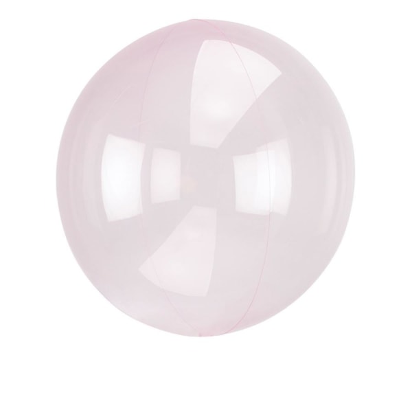 Folieballon Klar Krystal, Lyslilla - Ballonkonge