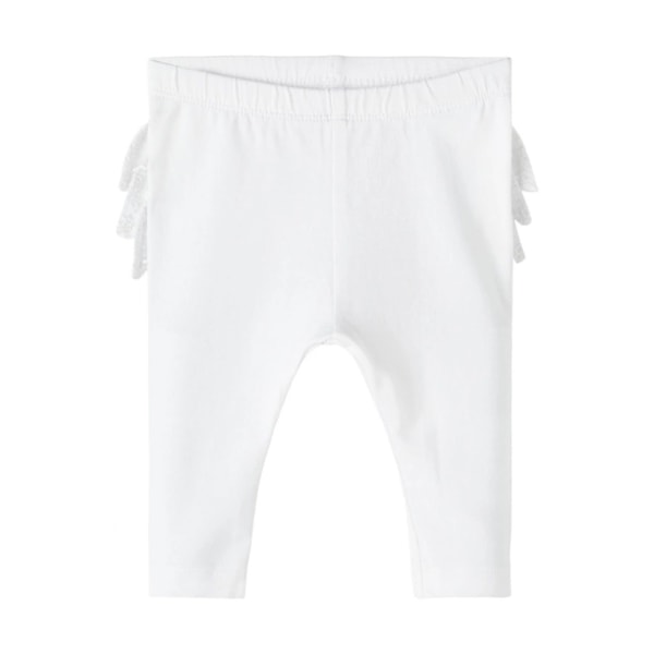 Name it Baby Leggings med Spets, Vit, Storlek 62 multifärg