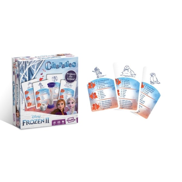 Peli Frozen 2 Charades -korttipeli