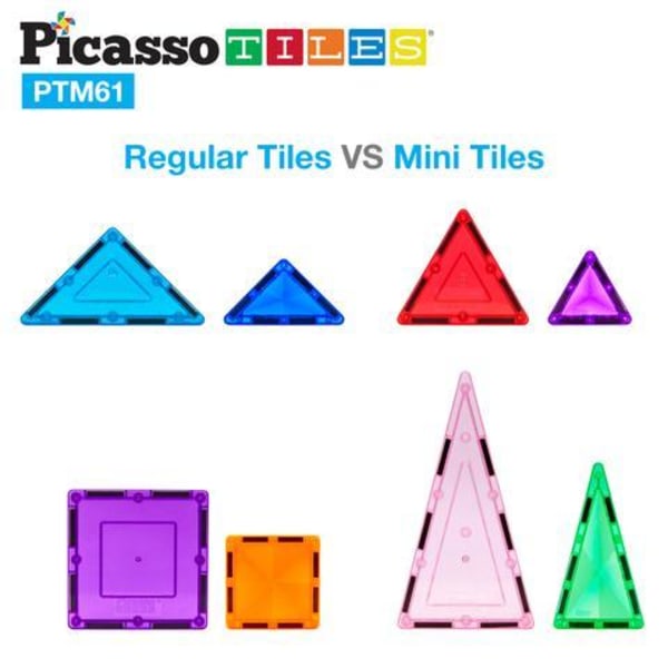 Picasso-Tiles 61-bittinen MINI Nature