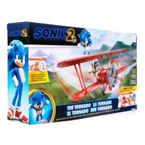 Sonic Movie 2 Tornado, lentokone ja hahmo