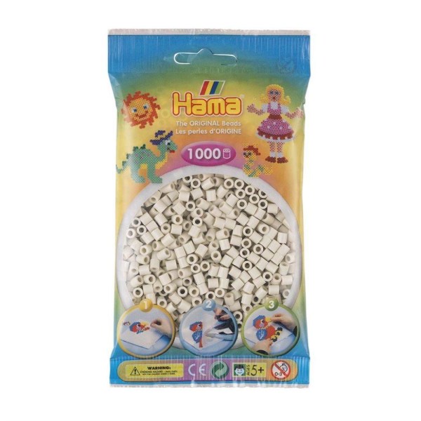 Hama Beads Midi 1000 stk, Cloud white