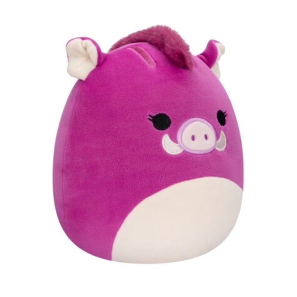 Squishmallows Genna, lila vildsvin, 19 cm