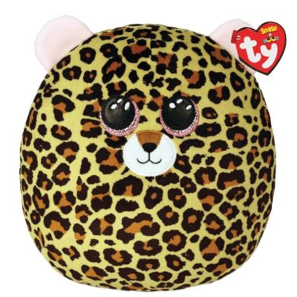 TY Blødt legetøj Squishy Livvie Leopard, 25 cm