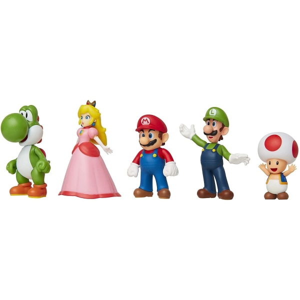 Super Mario, Figurer 5 Pack, Mario & Friends