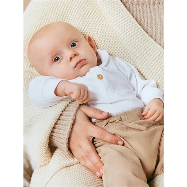 Name it Babybukser Beige, størrelse 56 Multicolor