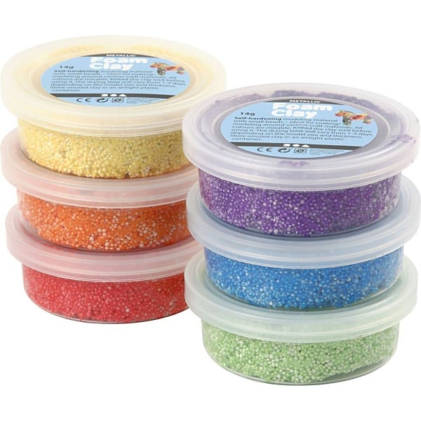 Foam Clay® Glitter Stærke farver - Creativ Company