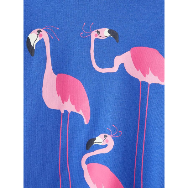 Name it Mini Blå Flamingo T-shirt, Storlek 98