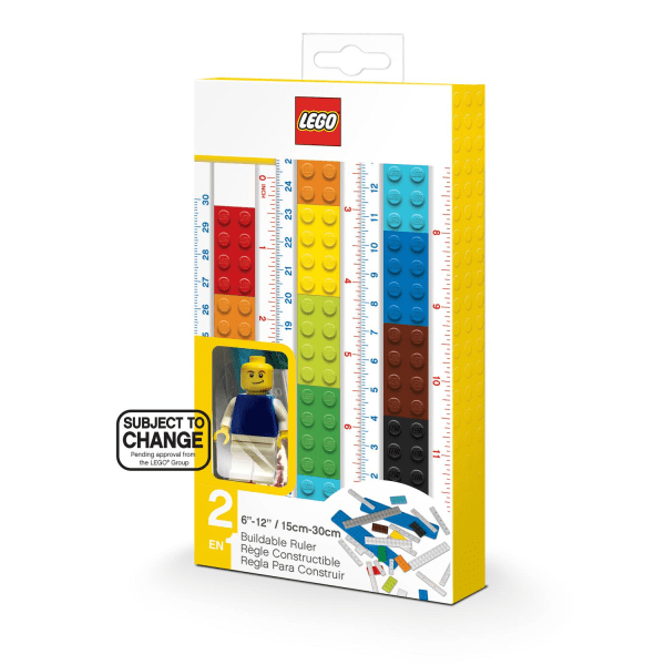 LEGO stationær byggebar lineal med figur