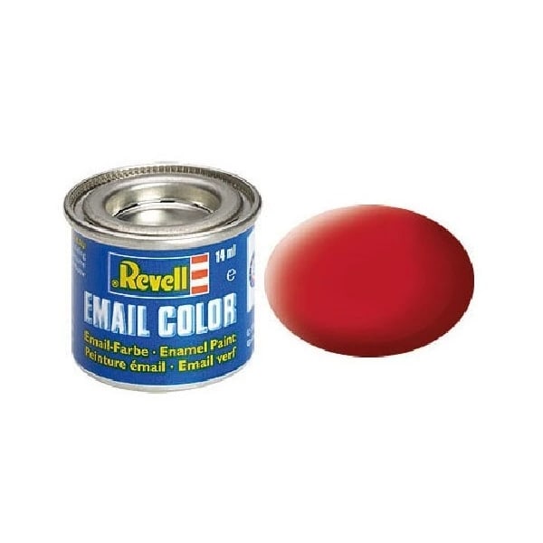 Revell Emaljfärg 14 ml. Carmine Röd, Matt Punainen