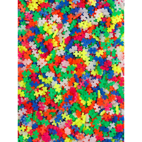 Plus-Plus Neon Mix Tube, 100 Pcs