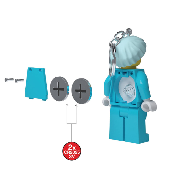 LEGO Ikonisk nøglering med lampe, læge Multicolor