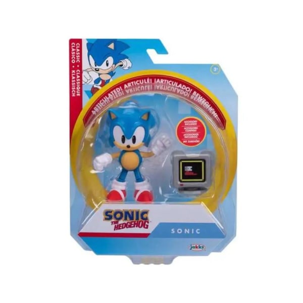 Sonic Figur med Tillbehör Sonic, 10,5 cm multifärg
