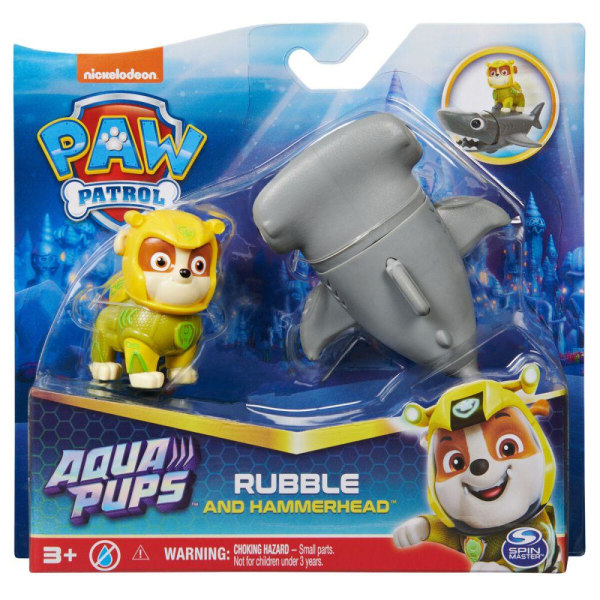 Paw Patrol Aqua Hero Pups, Rubble and Hammerhead